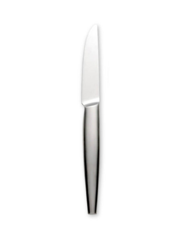 A table knife from the Bold Cutlery Range features a smooth, slightly curved blade and rounded handle, shown vertically on a plain white background‚Äîan ideal accent for contemporary design.