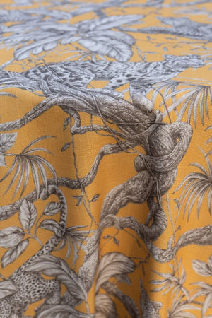 Leonard Mustard Linen