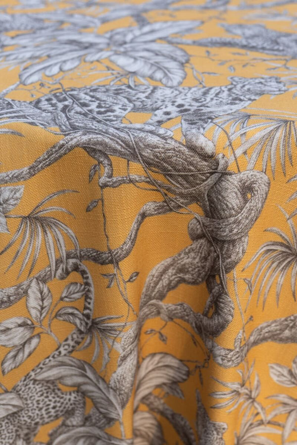 Leonard Mustard Linen